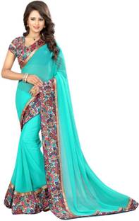Livie Floral Print Fashion Georgette Sari