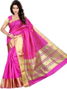 Roopkala Silks Plain Fashion Tussar Silk Sari