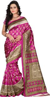 Vastrakala Printed Bollywood Art Silk Sari