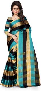 Style U Self Design Chanderi Poly Silk Sari