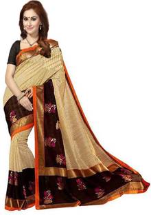 Ishin Printed Bollywood Art Silk Sari