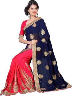 Oomph! Embroidered Fashion Georgette Sari
