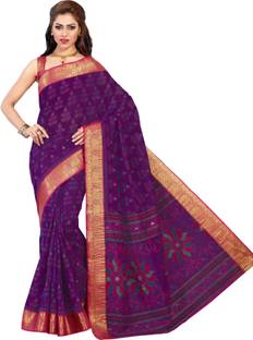 M.S.Retail Printed Gadwal Cotton Sari