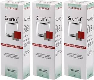 Tele Ervamatin Shampoo Price In India Atrimed Scurfol Anti Dandruff Topical Pack Of 3