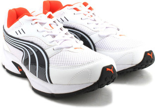 puma white orange shoes