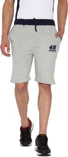 Rodid Solid Men's Grey Sports Shorts