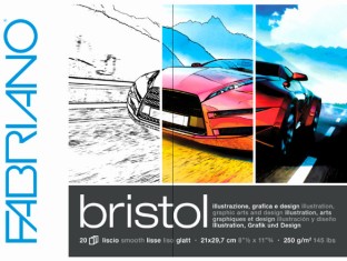20 Sheets Bienfang Bristol Board Paper Pad 9X12 R210121 