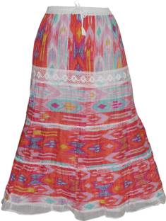 Indiatrendzs Printed Women's A-line Multicolor Skirt