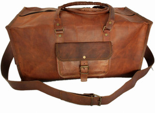 rustic town leather duffle