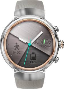 Asus Zenwatch 3 Silver with Beige Rubber Strap For Women and Men