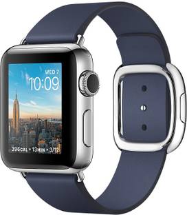 Apple Watch series 2 - 38 mm Stainless Steel Case with Midnight Blue Modern Buckle - Large Smartwatch