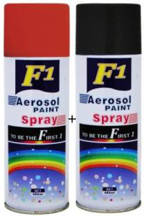 F1 PREMIUM BLACK & RED Spray Paint 900 ml