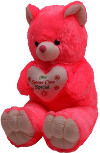 teddy bear 5 feet red colour