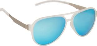 Provogue PV1023-Wht-Blu Aviator Sunglasses