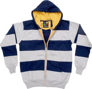 Shaun Full Sleeve Striped Baby Boys Sweatshirt