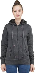Be-Beu Full Sleeve Solid Women's Sweatshirt