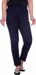 Aubert Liano Solid Women's Dark Blue Track Pants