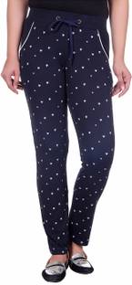 Aubert Liano Printed Women's Blue Track Pants