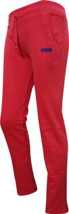 Indiatrendzs Slim Fit Women's Red Trousers