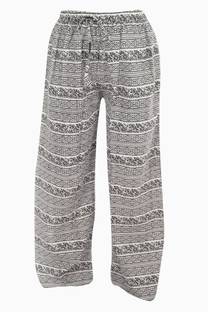 Indiatrendzs Regular Fit Women's White, Black Trousers