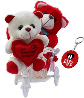 The Modern Trend Teddy Bear Couple With Cycle Kids Girlfriend Boyfriend Birthday Valentines 25 Cm 25 Cm Teddy Bear Couple With Cycle Kids Girlfriend Boyfriend Birthday Valentines 25 Cm Buy Teddy Bear Toys In India Shop For