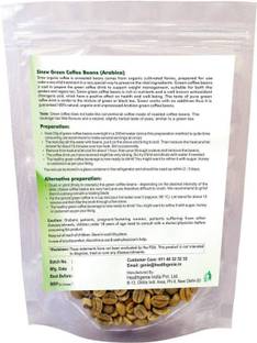 Sinew Sinew Nutrition Green Coffee Beans for Weight Loss 400Gm (200Gm X 2), Arabica Grade "A" Coffee Beans, Decaffeinated & Unroasted contains Chlorogenic Acid (GCA/CGA) for Weight Loss