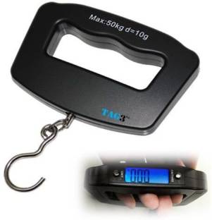 TAG3 Electronic 50 Kg Portable Handheld Digital Luggage Lcd Screen Weighing Scale