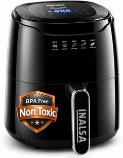 Inalsa Tasty Fry Digital-1400 W with Air Crisp Technology,Temperature & Timer Control Air Fryer(4.2 L)