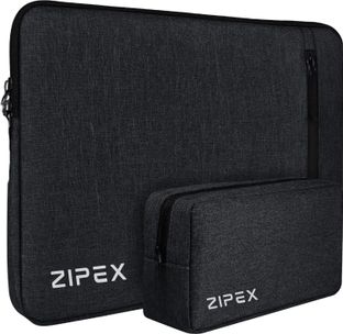 ZIPEX PHOTONIC Laptop Case With Charger Pouch | for All 15-15 .6 Inch Laptops | Waterproof Laptop Sleeve/Cover(Black, 16 inch)