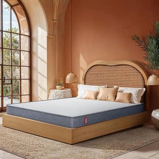 Duroflex LiveIn 2 in 1 Reversible 6 inch Single High Resilience (HR) Foam Mattress(L x W: 72 inch x 36 inch)