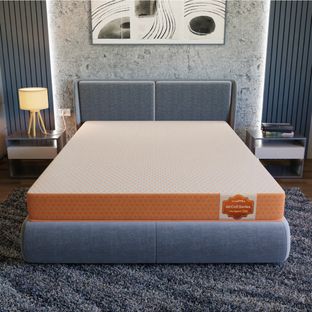 SleepyHug Ortho SpineX AirCell Series Orthopedic 4 inch Double High Resilience (HR) Foam Mattress(L x W: 72 inch x 48 inch)
