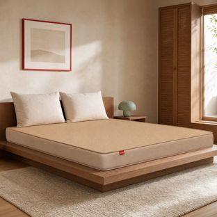 KURLON Orthopedic, Medium Firm Back Support, Roll Packed, Soft Knitted, Hypoallergenic 6 inch King High Resilience (HR) Foam Mattress(L x W: 72 inch x 70 inch)