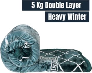 Deniyal ENTERPRISES Printed King Weighted Blanket for Heavy Winter(Polyester, Multicolor - A)