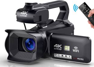 LEQTRONIQ 64MP 4K HD Auto Focus Vlogging Video Camera with 60FPS WiFi Webcam 4" Touch Screen, 18X Zoom...
