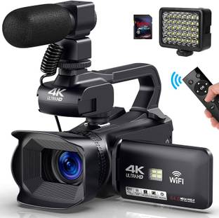 LEQTRONIQ 64MP 4K HD Auto Focus Vlogging Video Camera with 60FPS WiFi Webcam 4" Touch Screen, 18X Zoom...