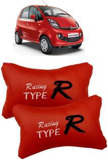 KANDID Red Leatherite Car Pillow Cushion for Tata