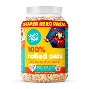 Yogabar 100% Rolled Oats, Marvel Edition, Gluten Free, Weight Loss Breakfast Cereal Plastic Bottle