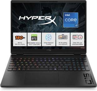 HP HyperX Omen Intel Core i7 14th Gen 14650HX - (24 GB/1 TB SSD/Windows 11 Home/8 GB Graphics/NVIDIA GeForce RTX 5060) 15-ga0005TX Gaming Laptop(15.3 inch, Shadow Black, 2.42 Kg, With MS Office)