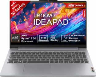 Lenovo AMD Ryzen 3 Quad Core 30 - (8 GB/512 GB SSD/Windows 11 Home) IdeaPad Slim 3 15AMN8 Thin and Light Laptop(15.6 inch, Arctic Grey, 1.62 kg, With MS Office)