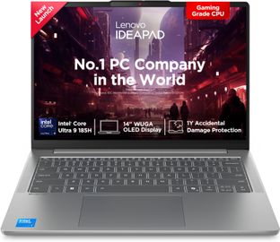 Lenovo IdeaPad Slim 5 OLED Display Intel Core Ultra 9 185H - (16 GB/512 GB SSD/Windows 11 Home) IdeaPad Slim 5 14IMH10 Laptop(14 inch, Luna Grey, 1.39 kg, With MS Office)