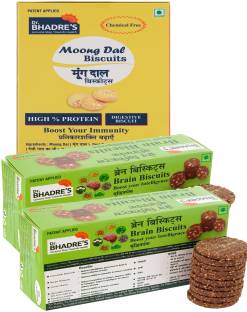 Dr. BHADRE'S Combo Pack 500gm Biscuits For Kids|Mix of Dry fruits|No Maida No Preservative Multi Grain