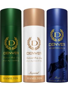 DENVER Hamilton, Imperial & Goal Body Spray - For Men(540 ml, Pack of 3)