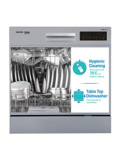 Voltas Beko by A TATA Product DT8S Free Standing 8 Place Settings Dishwasher