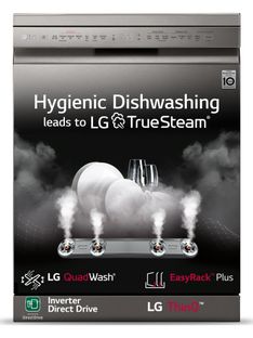 LG DFB424FP Free Standing 14 Place Settings Intensive Kadhai Cleaning| No Pre-rinse Required Dishwasher