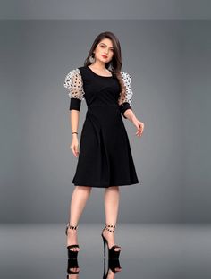 Deklook Women Bodycon Black Below Knee Dress