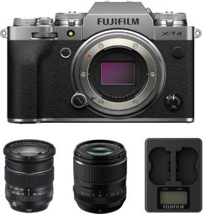 FUJIFILM Mirrorless X-T4 Mirrorless Camera Body with XF16-80mm and XF33mm F1.4 R LM WR lens and BC-W23... 4.419 Ratings & 4 Reviews Effective Pixels: 26.1 MP Sensor Type: CMOS WiFi Available 4K, Full HD 2 Years Warranty ₹2,65,000 ₹2,84,998 7% off Free delivery Bank Offer