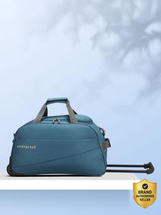 ARISTOCRAT ROOKIE DFT 52 (E) TEAL BLUE Duffel With Wheels (Strolley)