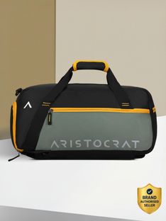 ARISTOCRAT Power 52cm Cabin size 23L Black Duffle Bag Duffel Without Wheels