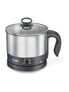 Prestige 1 Multi Cooker Electric Kettle(1 L, Silver, Black)