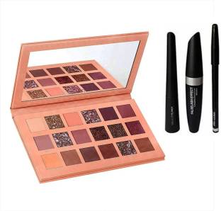 MELODINE Eyeshadow Palette +Mascara, Eyeliner, Eyebrow pencils) 4 item 25 g (Multicolor) 25 g